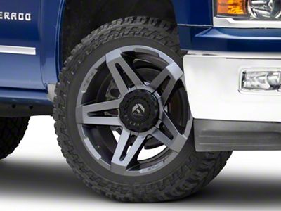 Fuel Wheels SFJ Matte Gunmetal 6-Lug Wheel; 22x14; -75mm Offset (14-18 Silverado 1500)