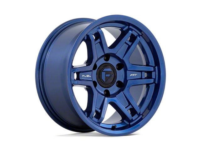 Fuel Wheels Slayer Dark Blue 6-Lug Wheel; 18x8.5; -15mm Offset (14-18 Silverado 1500)