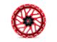 Fuel Wheels Triton Candy Red Milled 6-Lug Wheel; 20x10; -19mm Offset (14-18 Silverado 1500)