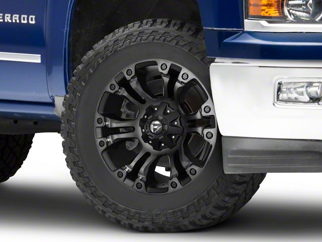 Fuel Wheels Vapor Matte Black Double Dark Tint 6-Lug Wheel; 20x9; 19mm Offset (14-18 Silverado 1500)