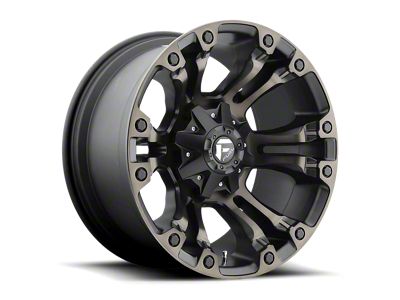 Fuel Wheels Vapor Matte Black Double Dark Tint 6-Lug Wheel; 20x9; 2mm Offset (14-18 Silverado 1500)