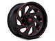 Fuel Wheels Vortex Gloss Black Red Tinted 6-Lug Wheel; 20x10; -19mm Offset (14-18 Silverado 1500)
