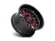 Fuel Wheels Stroke Gloss Black with Red Tinted Clear 6-Lug Wheel; 20x9; 19mm Offset (15-22 Canyon)