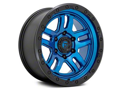 Fuel Wheels Ammo Blue with Black Lip 6-Lug Wheel; 20x10; -18mm Offset (15-20 F-150)