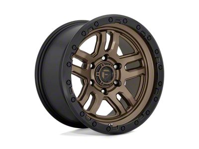 Fuel Wheels Ammo Matte Bronze with Black Bead Ring 6-Lug Wheel; 18x9; -12mm Offset (15-20 F-150)