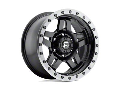Fuel Wheels Anza Matte Black with Gunmetal Ring 6-Lug Wheel; 20x9; 1mm Offset (15-20 F-150)