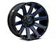 Fuel Wheels Contra Gloss Black with Blue Tinted Clear 6-Lug Wheel; 20x9; 20mm Offset (15-20 F-150)