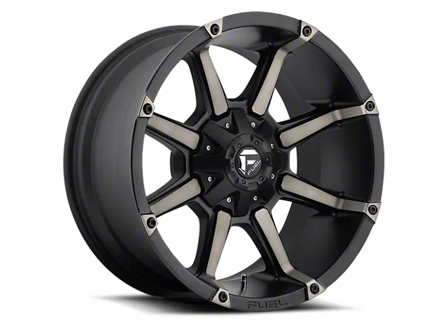 Fuel Wheels Coupler Matte Black Double Dark Tint 6-Lug Wheel; 18x9; 19mm Offset (15-20 F-150)
