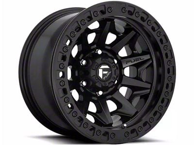 Fuel Wheels Covert Beadlock Matte Black 6-Lug Wheel; 17x9; -15mm Offset (15-20 F-150)