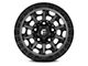 Fuel Wheels Covert Matte Gunmetal with Black Bead Ring 6-Lug Wheel; 17x9; 1mm Offset (15-20 F-150)