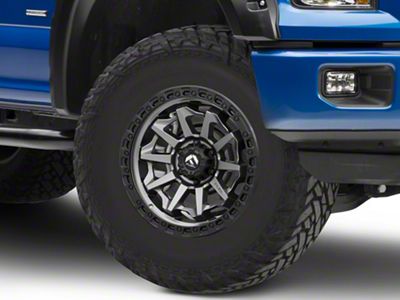 Fuel Wheels Covert Matte Gunmetal with Black Bead Ring 6-Lug Wheel; 17x9; 1mm Offset (15-20 F-150)