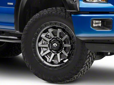 Fuel Wheels Covert Matte Gunmetal with Black Bead Ring 6-Lug Wheel; 20x9; 20mm Offset (15-20 F-150)