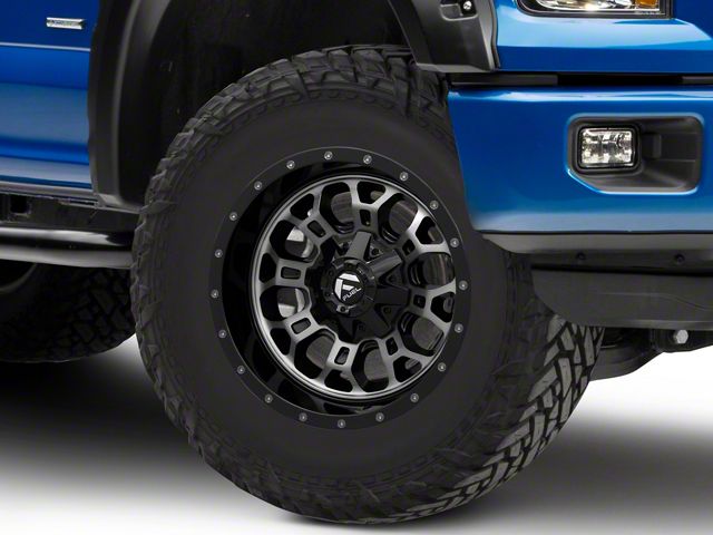 Fuel Wheels Crush Gloss Machined Double Dark Tint 6-Lug Wheel; 18x9; 1mm Offset (15-20 F-150)