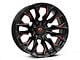 Fuel Wheels Flame Gloss Black Milled with Red Accents 6-Lug Wheel; 20x10; -18mm Offset (15-20 F-150)