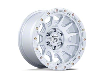 Fuel Wheels Fortress Gloss Silver with Machined Face 6-Lug Wheel; 18x9; 20mm Offset (15-20 F-150)