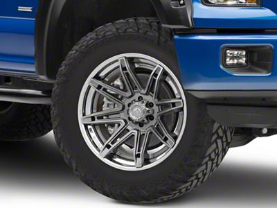 Fuel Wheels Fusion Forged Brawl Platinum with Chrome Lip 6-Lug Wheel; 20x10; -18mm Offset (15-20 F-150)