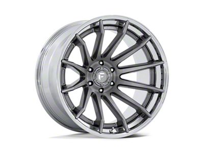 Fuel Wheels Fusion Forged Burn Platinum with Chrome Lip 6-Lug Wheel; 24x12; -44mm Offset (15-20 F-150)