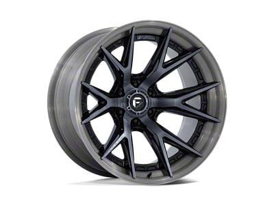 Fuel Wheels Fusion Forged Catalyst Gloss Black Brushed Dark Tinted Clear 6-Lug Wheel; 20x9; 1mm Offset (15-20 F-150)