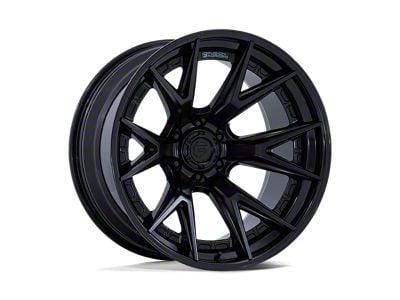 Fuel Wheels Fusion Forged Catalyst Matte Black with Gloss Black Lip 6-Lug Wheel; 20x9; 1mm Offset (15-20 F-150)