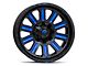 Fuel Wheels Hardline Gloss Black with Blue Tinted Clear 6-Lug Wheel; 20x10; -19mm Offset (15-20 F-150)