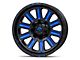 Fuel Wheels Hardline Gloss Black with Blue Tinted Clear 6-Lug Wheel; 20x10; -19mm Offset (15-20 F-150)