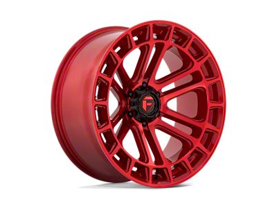 Fuel Wheels Heater Candy Red Machined 6-Lug Wheel; 22x10; -13mm Offset (15-20 F-150)