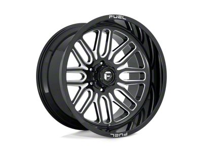 Fuel Wheels Ignite Gloss Black Milled 6-Lug Wheel; 22x12; -43mm Offset (15-20 F-150)