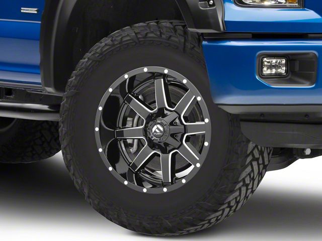 Fuel Wheels Maverick Gloss Black Milled 6-Lug Wheel; 18x9; -13mm Offset (15-20 F-150)