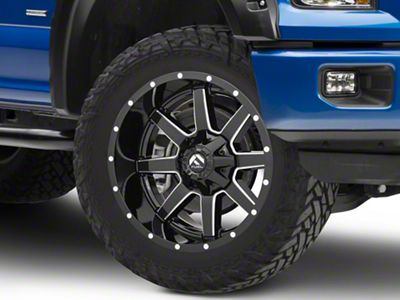 Fuel Wheels Maverick Gloss Black Milled 6-Lug Wheel; 22x9.5; 20mm Offset (15-20 F-150)
