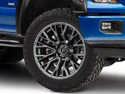 Fuel Wheels Rebar Matte Gunmetal 6-Lug Wheel; 22x12; -44mm Offset (15-20 F-150)