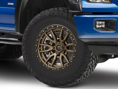 Fuel Wheels Rebel Matte Bronze with Black Bead Ring 6-Lug Wheel; 18x9; -12mm Offset (15-20 F-150)