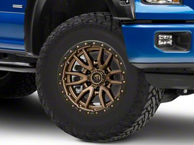 Fuel Wheels Rebel Matte Bronze with Black Bead Ring 6-Lug Wheel; 18x9; 20mm Offset (15-20 F-150)