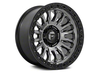 Fuel Wheels Rincon Matte Gunmetal with Black Lip 6-Lug Wheel; 20x9; 1mm Offset (15-20 F-150)