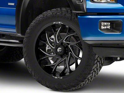Fuel Wheels Runner Gloss Black Milled 6-Lug Wheel; 22x12; -44mm Offset (15-20 F-150)