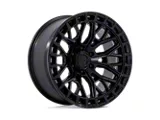 Fuel Wheels Sigma Blackout with Gloss Black Lip 6-Lug Wheel; 17x9; 1mm Offset (15-20 F-150)