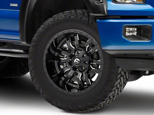 Fuel Wheels Sledge Gloss Black Milled 6-Lug Wheel; 20x9; 1mm Offset (15-20 F-150)