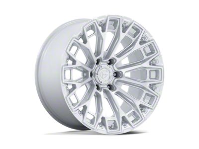 Fuel Wheels Trax Gloss Silver with Machined Face 6-Lug Wheel; 18x9; 1mm Offset (15-20 F-150)