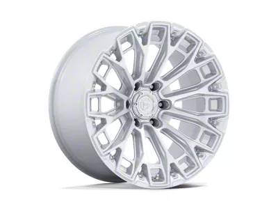 Fuel Wheels Trax Gloss Silver with Machined Face 6-Lug Wheel; 20x9; 20mm Offset (15-20 F-150)
