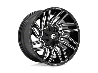 Fuel Wheels Typhoon Gloss Black Milled 6-Lug Wheel; 20x10; -18mm Offset (15-20 F-150)