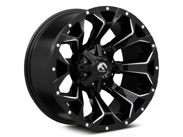 Fuel Wheels Assault Gloss Black Milled 8-Lug Wheel; 20x10; -18mm Offset (15-19 Sierra 2500 HD)