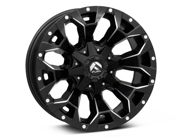 Fuel Wheels Assault Matte Black Milled 8-Lug Wheel; 18x9; 20mm Offset (15-19 Sierra 2500 HD)