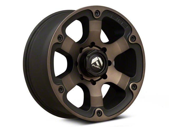 Fuel Wheels Beast Matte Black Double Dark Tint 8-Lug Wheel; 20x9; 1mm Offset (15-19 Sierra 2500 HD)