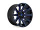 Fuel Wheels Contra Gloss Black with Blue Tinted Clear 8-Lug Wheel; 20x10; -18mm Offset (15-19 Sierra 2500 HD)