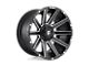 Fuel Wheels Contra Matte Black Milled 8-Lug Wheel; 22x10; -18mm Offset (15-19 Sierra 2500 HD)
