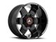 Fuel Wheels Contra Satin Black 8-Lug Wheel; 20x9; 20mm Offset (15-19 Sierra 2500 HD)