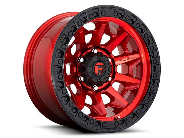 Fuel Wheels Covert Candy Red 8-Lug Wheel; 18x9; 20mm Offset (15-19 Sierra 2500 HD)