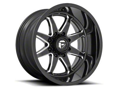 Fuel Wheels Hammer Gloss Black Milled 8-Lug Wheel; 22x12; -44mm Offset (15-19 Sierra 2500 HD)