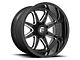 Fuel Wheels Hammer Gloss Black Milled 8-Lug Wheel; 22x12; -44mm Offset (15-19 Sierra 2500 HD)
