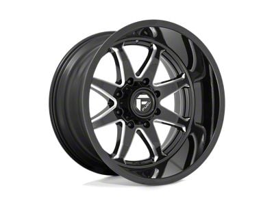 Fuel Wheels Hammer Gloss Black Milled 8-Lug Wheel; 20x10; -18mm Offset (15-19 Sierra 2500 HD)