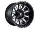 Fuel Wheels Hardline Gloss Black Milled 8-Lug Wheel; 20x12; -44mm Offset (15-19 Sierra 2500 HD)